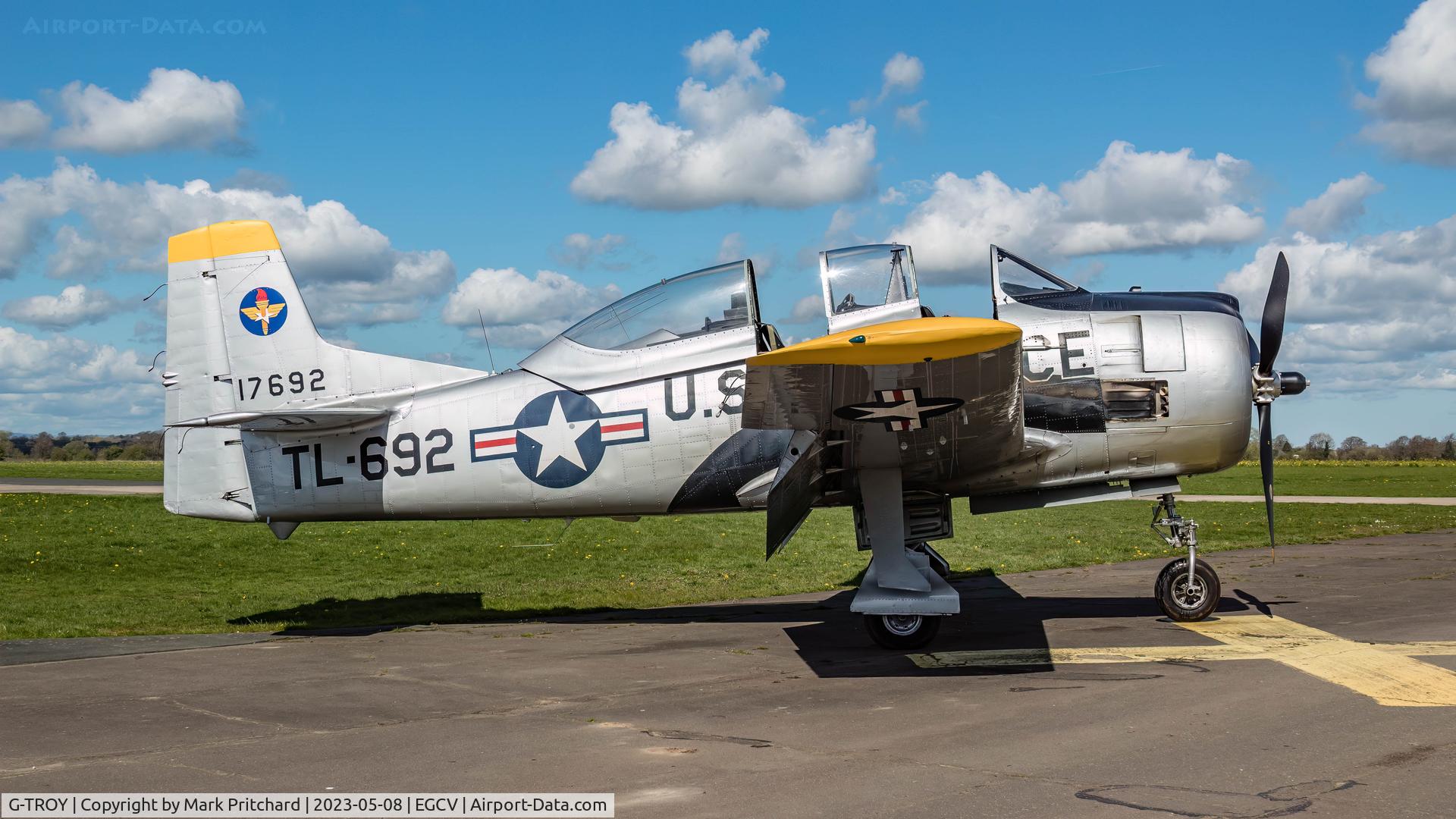 G-TROY, 1951 North American T-28A Trojan C/N 174-545, Shot at Sleap Airfield