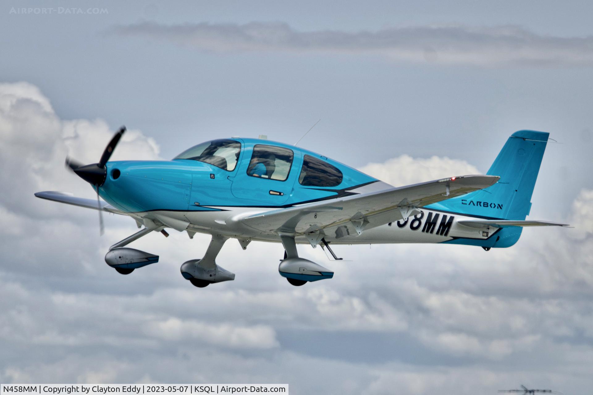 N458MM, 2020 Cirrus SR20 C/N 2560, San Carlos Airport in California 2023.