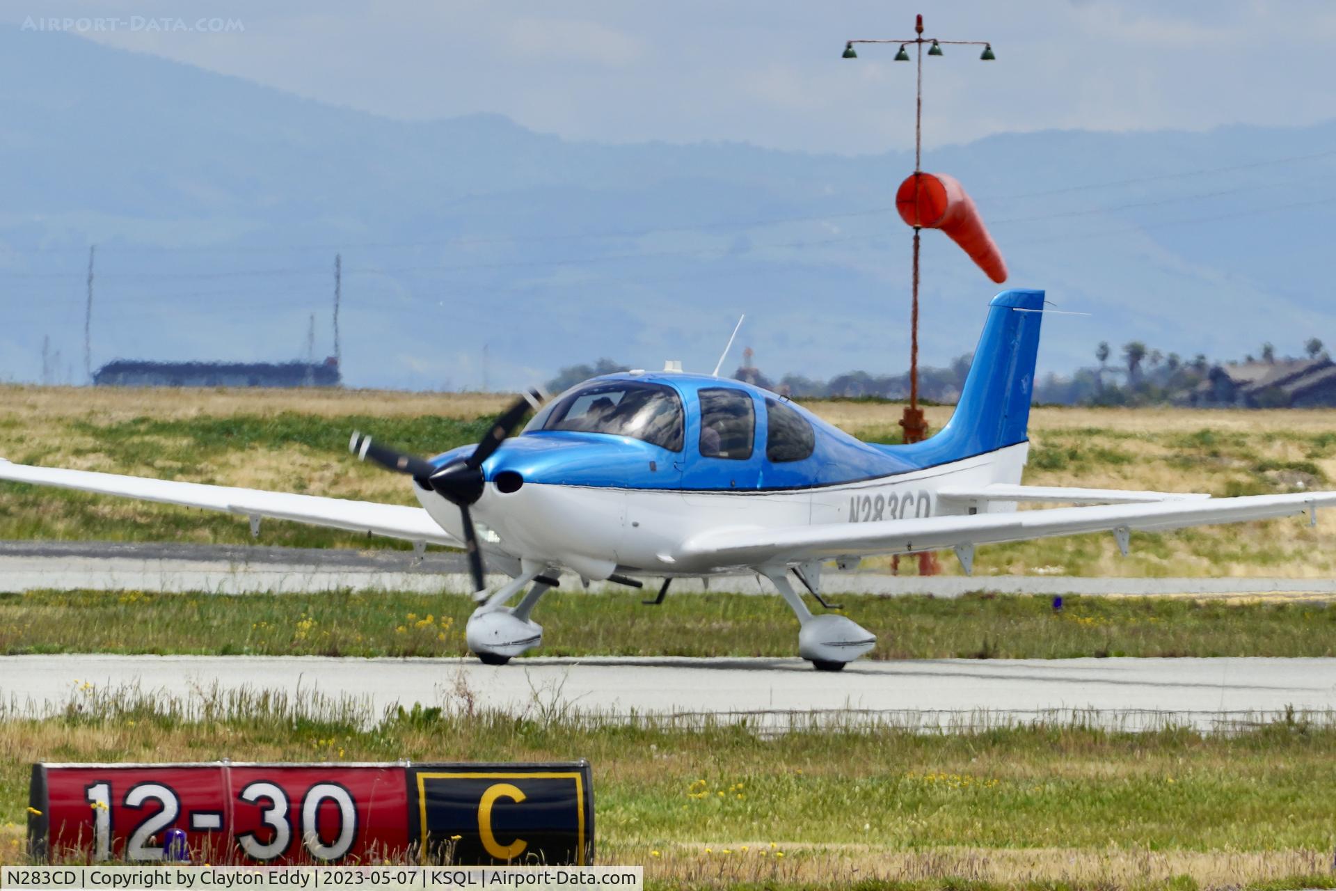 N283CD, 2004 Cirrus SR22 C/N 1243, San Carlos Airport in California 2023.