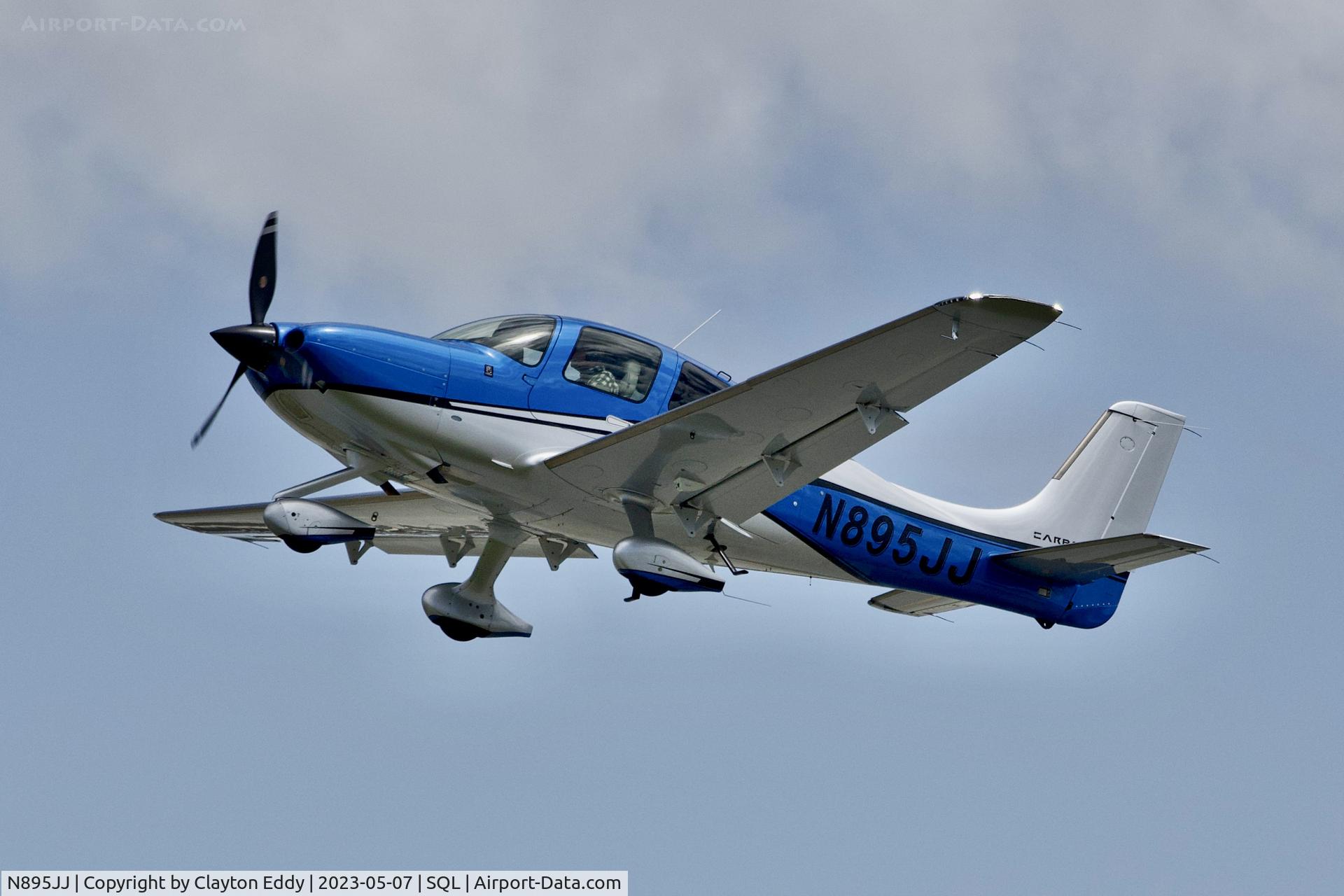 N895JJ, 2017 Cirrus SR22T C/N 1530, San Carlos Airport in California 2023,