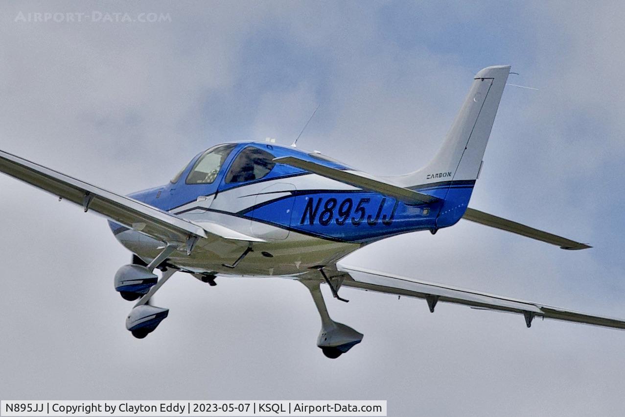 N895JJ, 2017 Cirrus SR22T C/N 1530, San Carlos Airport in California 2023,