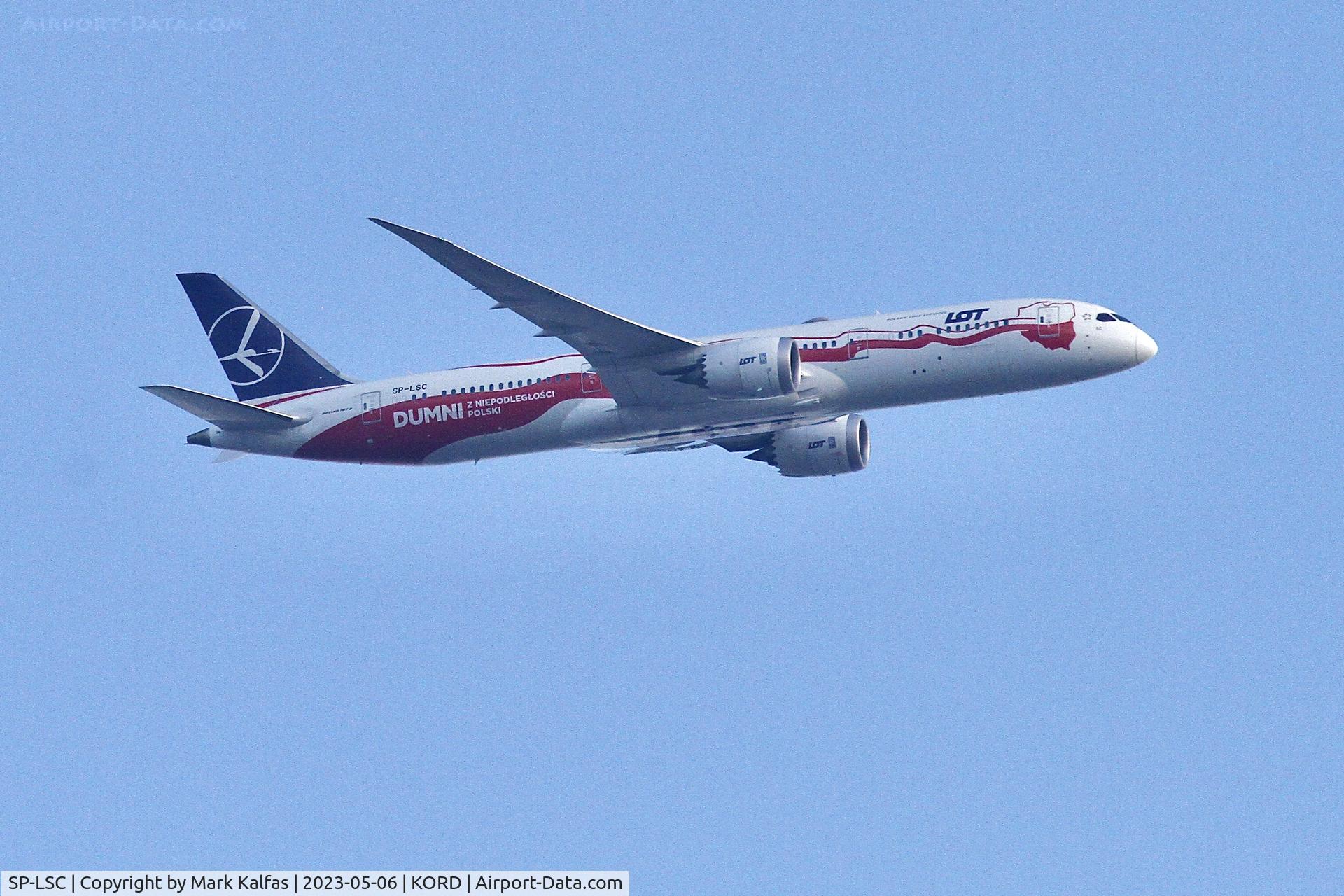 SP-LSC, 2018 Boeing 787-9 Dreamliner Dreamliner C/N 39293, LOT Boeing 787-9 Dreamliner, SP-LSC, operating at LOT3 from Warsaw to Chicago, on approach to ORD.