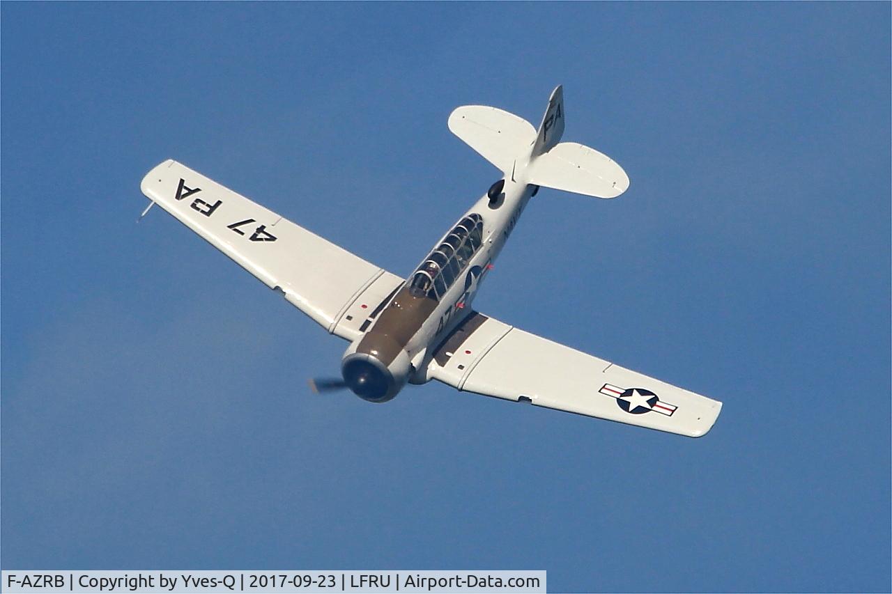 F-AZRB, North American SNJ-5 Texan Texan C/N 88-17955, North American SNJ-5 Texan, On display, Morlaix-Ploujean airport (LFRU-MXN) Air show 2017