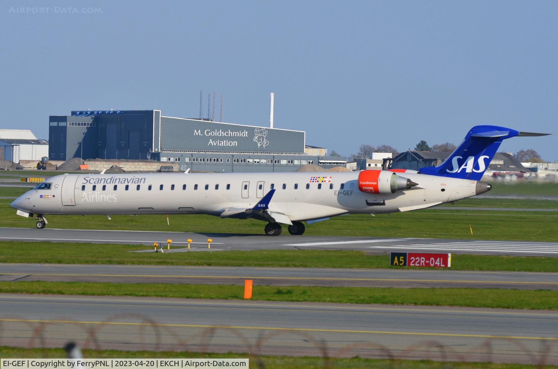 EI-GEF, 2009 Bombardier CRJ-900 (CL-600-2D24) C/N 15244, SAS CL900 arrived in CPH