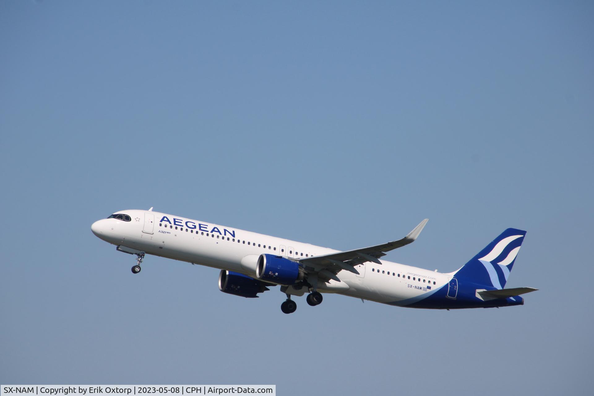 SX-NAM, 2022 Airbus A321-271NX C/N 11085, SX-NAM taking off rw 22R