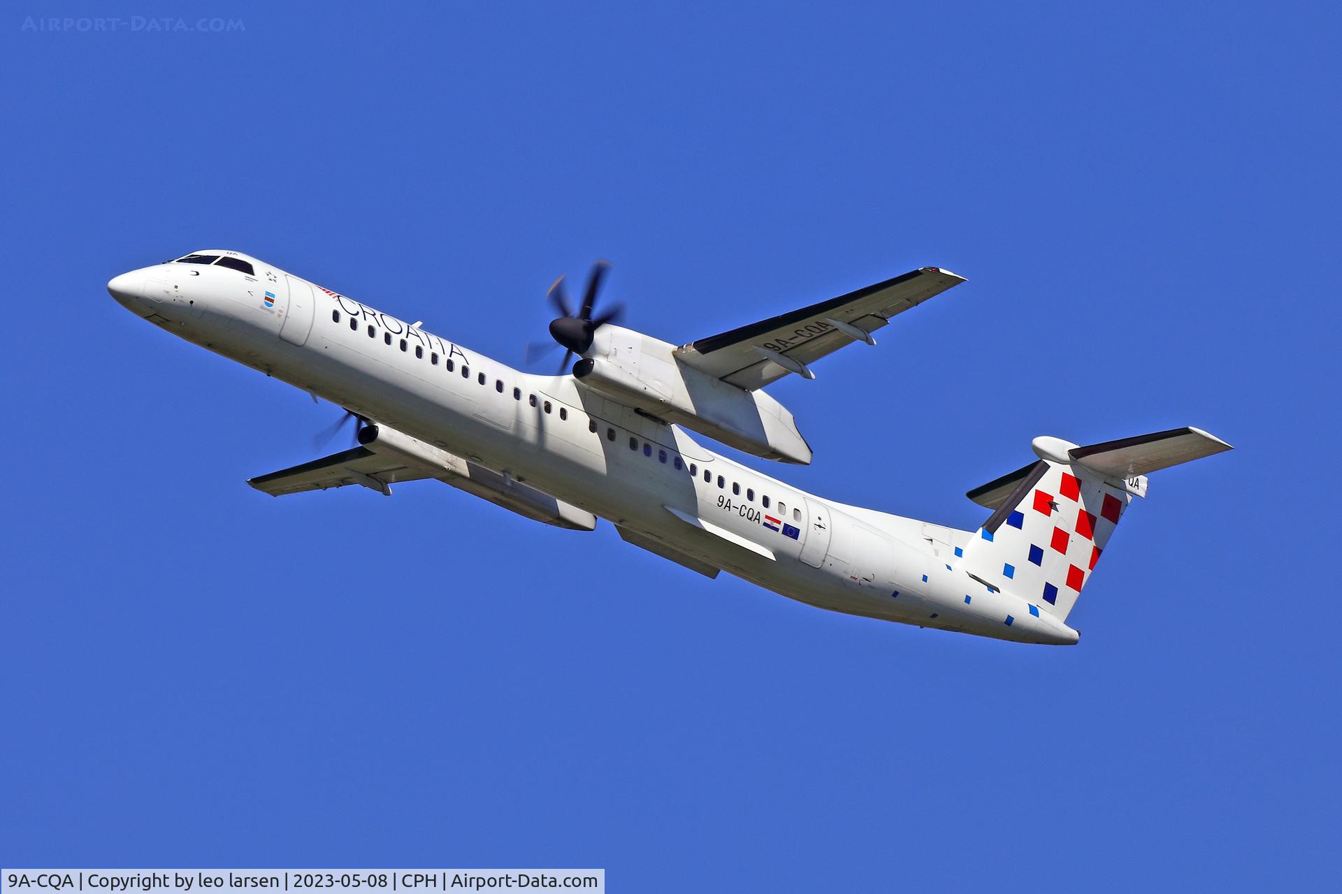 9A-CQA, 2008 De Havilland Canada DHC-8-402Q Dash 8 C/N 4205, Copenhagen 8.5.2023