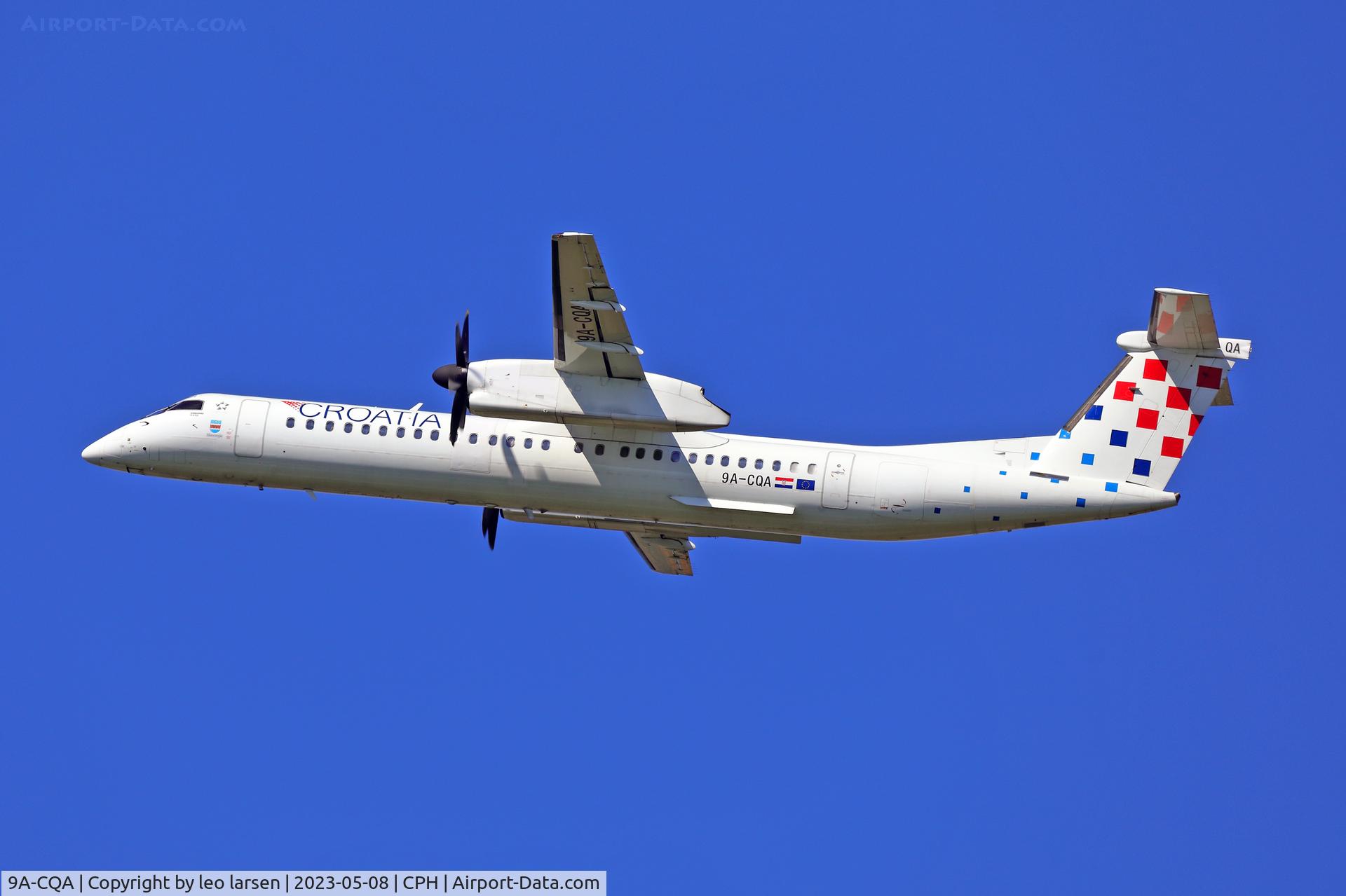 9A-CQA, 2008 De Havilland Canada DHC-8-402Q Dash 8 C/N 4205, Copenhagen 8.5.2023