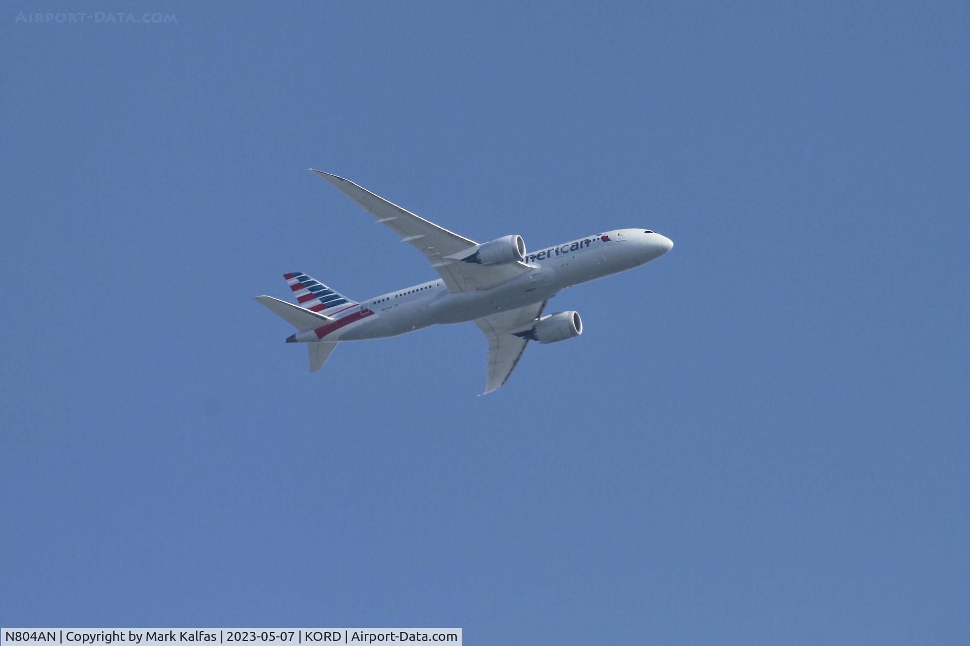 N804AN, 2015 Boeing 787-8 Dreamliner C/N 40622, American B788 N804AN AA25 CDG-ORD