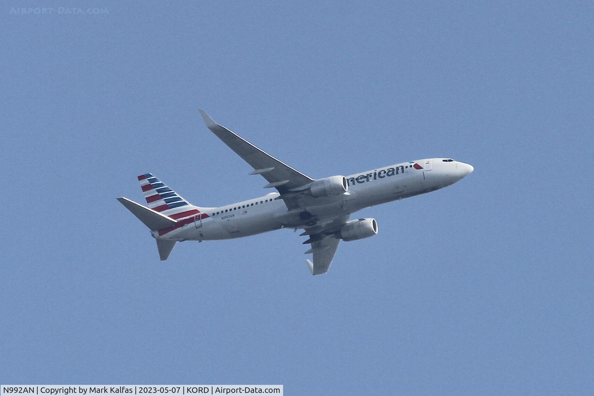 N992AN, 2009 Boeing 737-823 C/N 31071, AMERICAN, B738 N992AN, AA2784 DCA-ORD