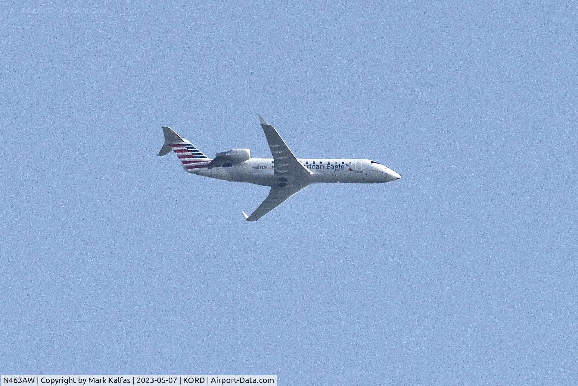 N463AW, 2003 Bombardier CRJ-200LR (CL-600-2B19) C/N 7878, Air Wisconsin/American Eagle CRJ2 N463AW AWI6157 DAY-ORD