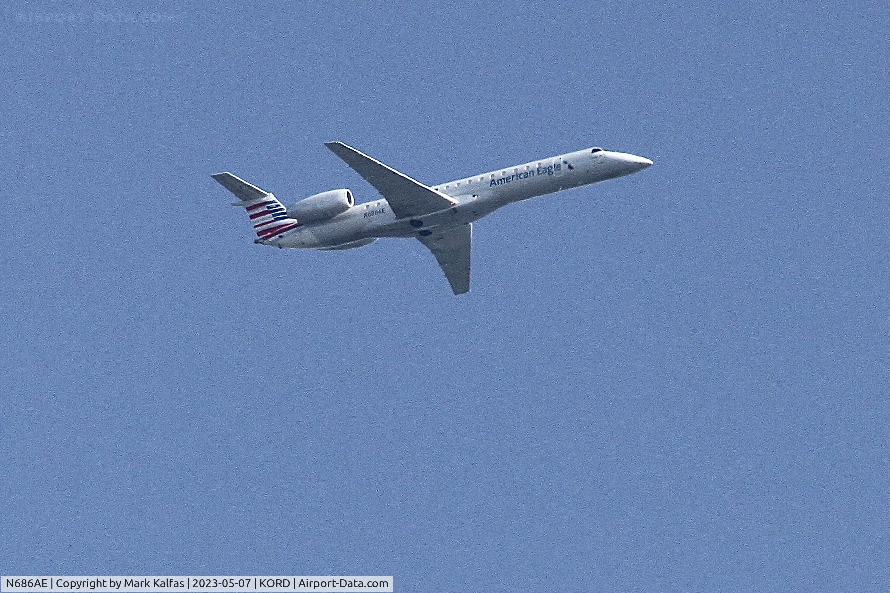N686AE, 2004 Embraer ERJ-145LR (EMB-145LR) C/N 14500843, Piedmont Airlines/American Eagle E145 N686AE PT9979 MDT-ORD