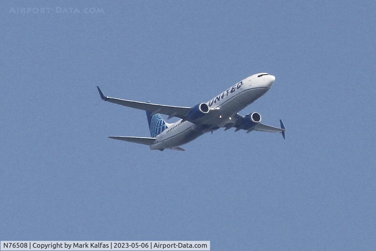N76508, 2008 Boeing 737-824 C/N 31639, United Airlines B738 N76508 UA1142 DCA-ORD
