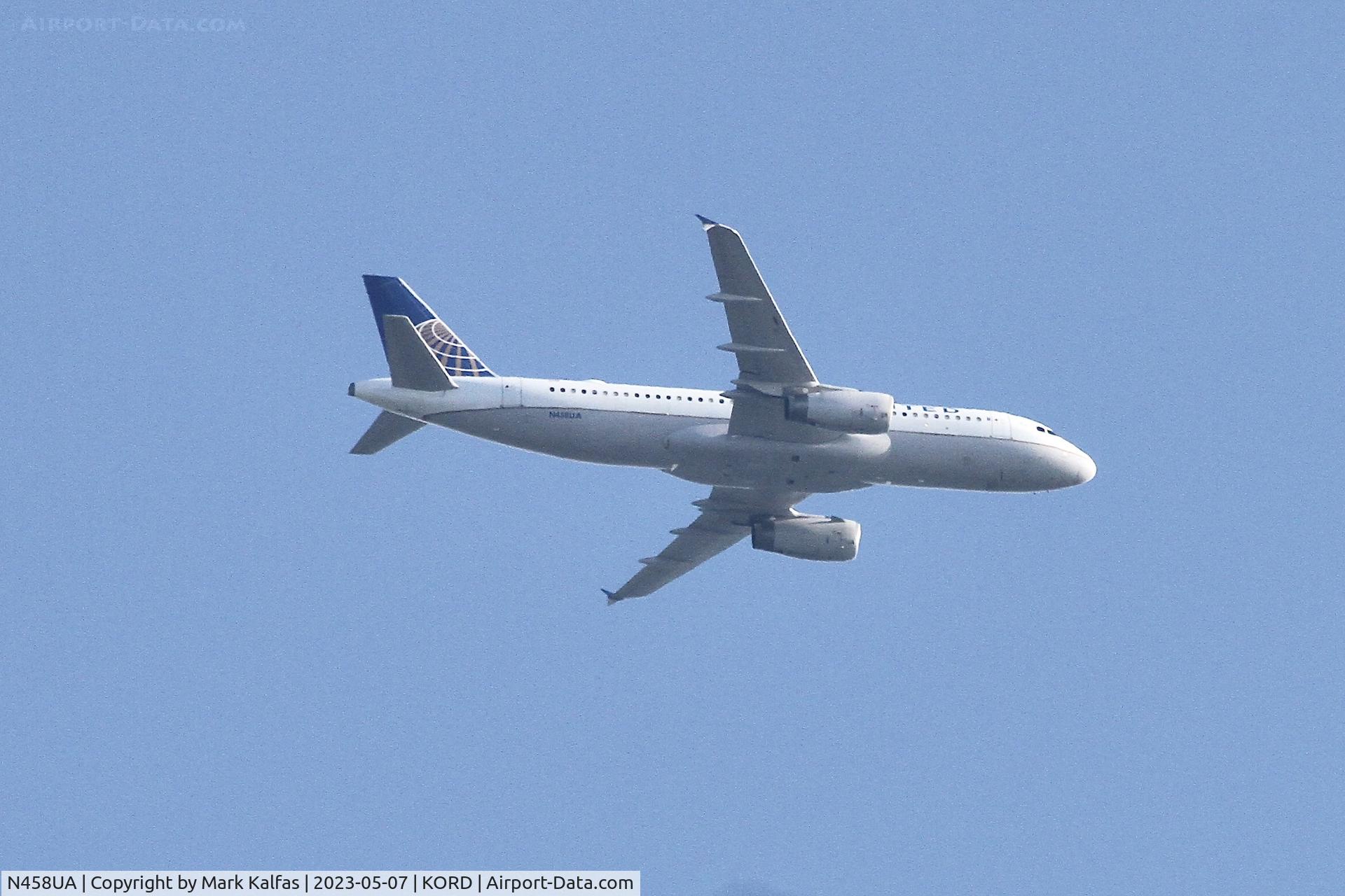N458UA, 2000 Airbus A320-232 C/N 1163, United Airlines, A320 N458UA UA481 ALB-ORD