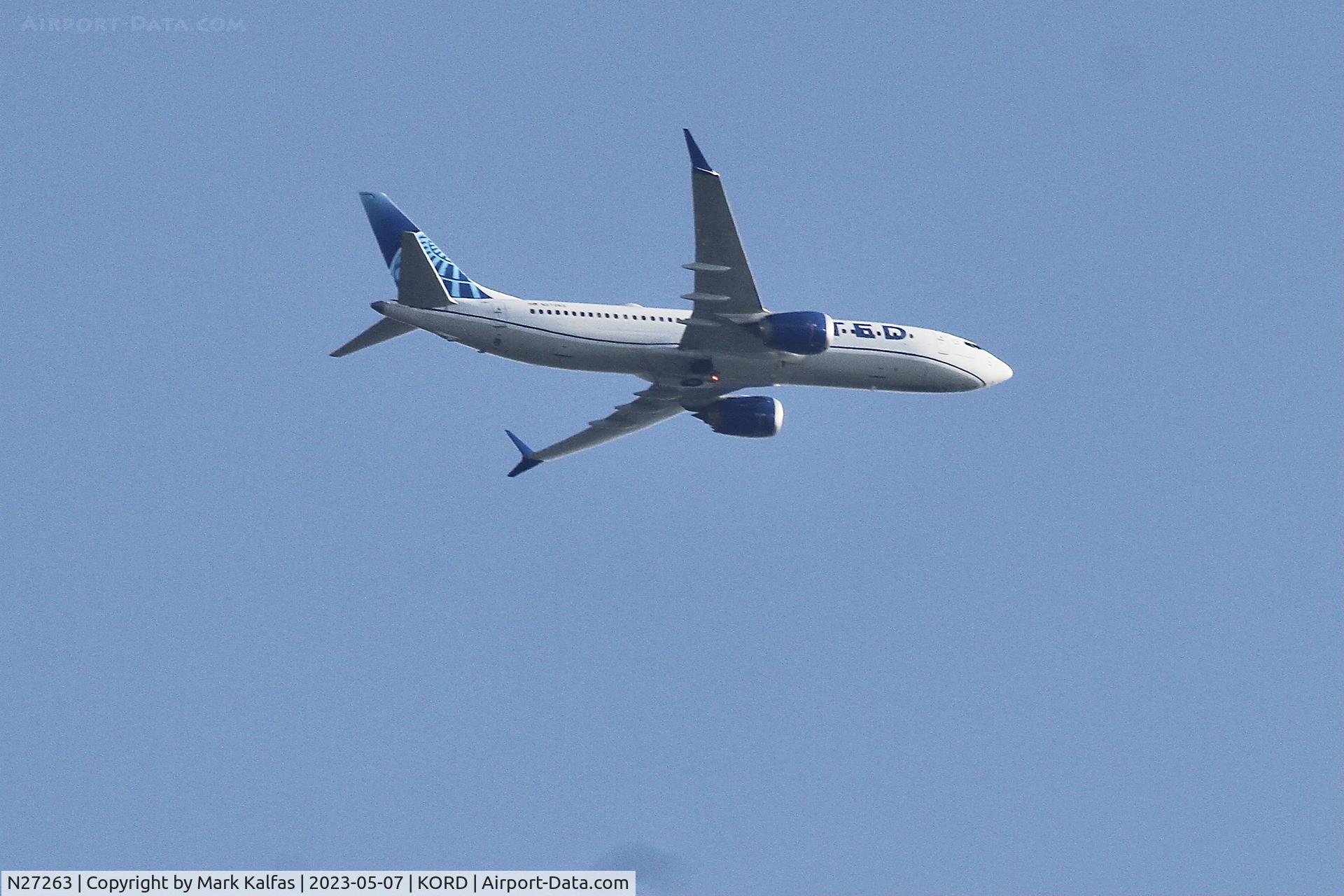 N27263, 2021 Boeing 737-8 MAX C/N 66595, United Airlines, N27263 B38M CMH-ORD