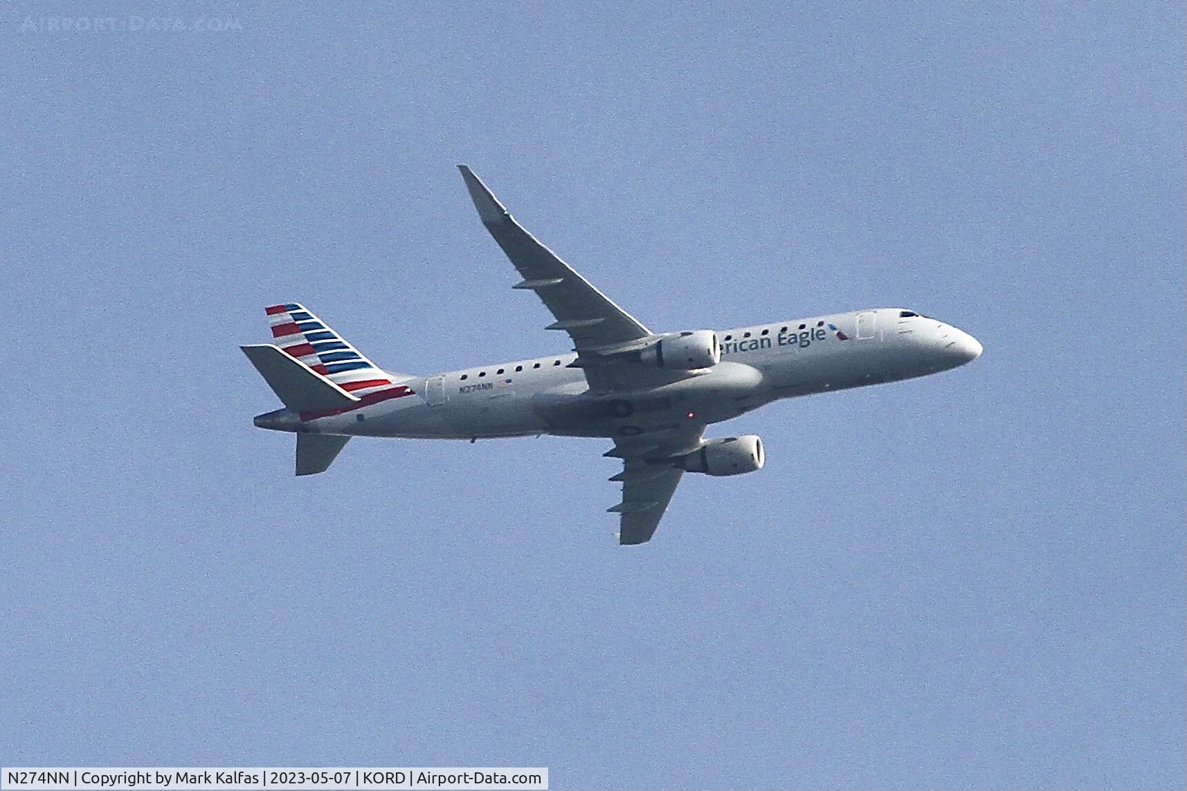 N274NN, 2019 Embraer 175LR (ERJ-170-200LR) C/N 17000779, American Airlines E170 N274NN EVY3684 STL-ORD