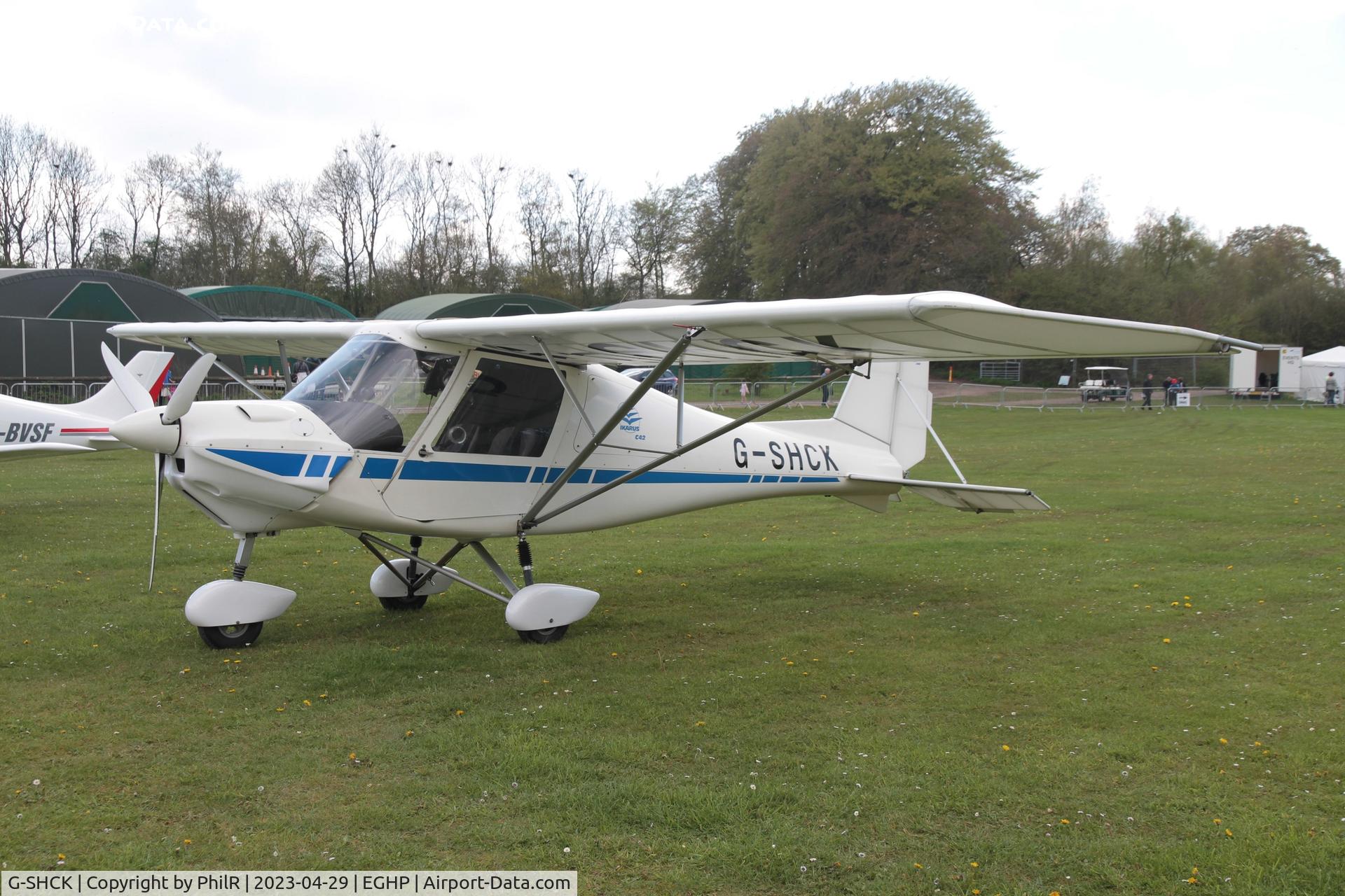 G-SHCK, 2015 Comco Ikarus C42 FB80 C/N 1510-7426, G-SHCK 2015 Red Aviation Ikarus C42 FB80 Popham
