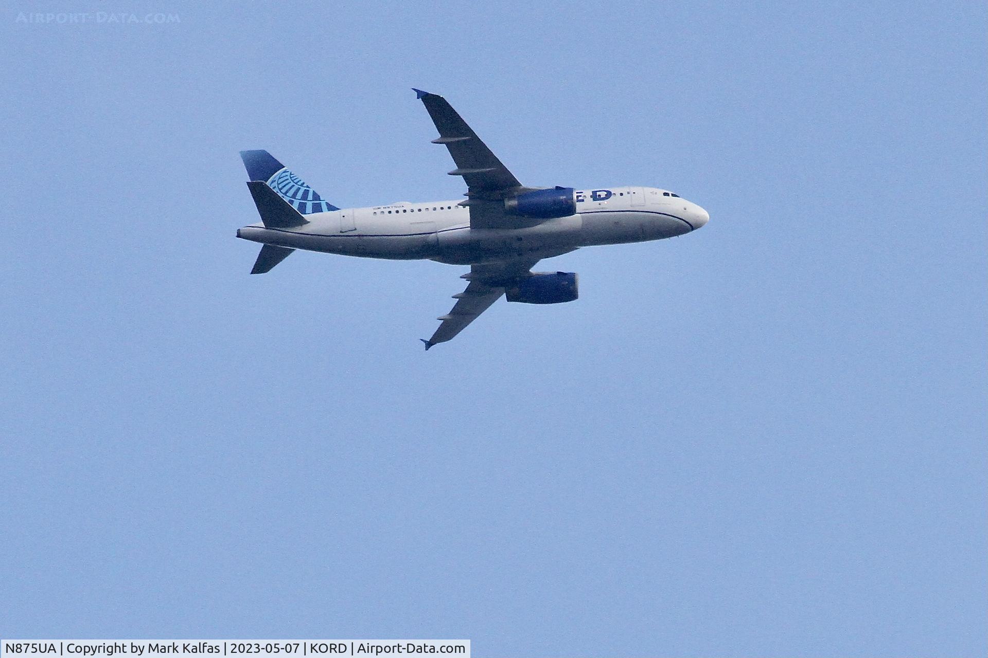 N875UA, 2004 Airbus A319-132 C/N 2200, United Airlines A319 N875UA UA771 BNA-ORD