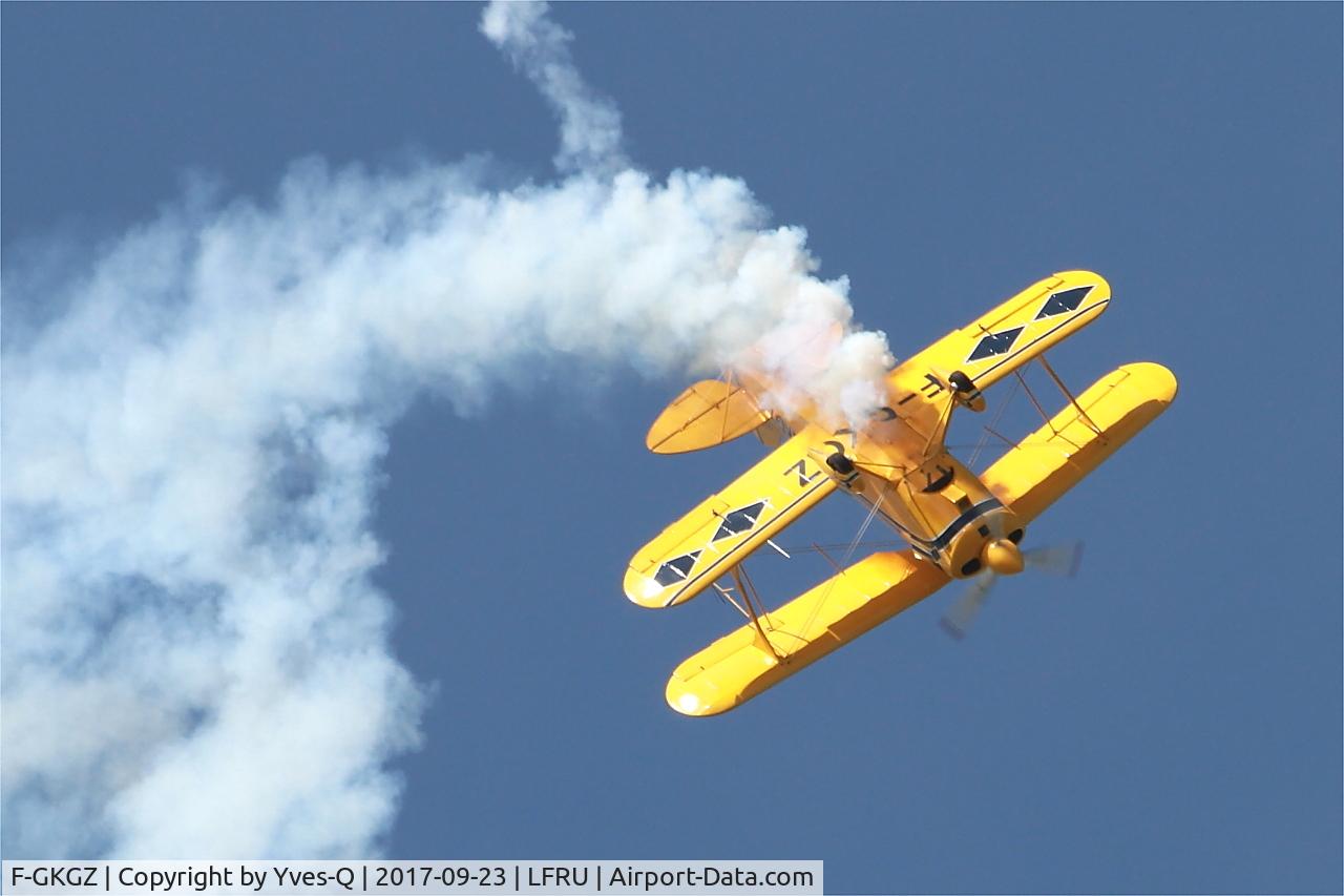 F-GKGZ, 1977 Pitts S-2A Special C/N 2149, Pitts S-2A Special, On display, Morlaix-Ploujean airport (LFRU-MXN) air show 2017