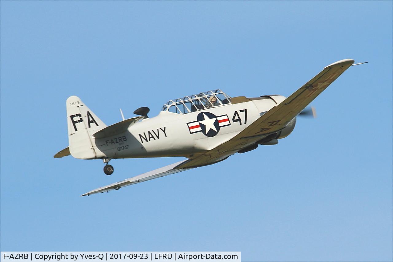 F-AZRB, North American SNJ-5 Texan Texan C/N 88-17955, North American SNJ-5 Texan, On display, Morlaix-Ploujean airport (LFRU-MXN) Air show 2017