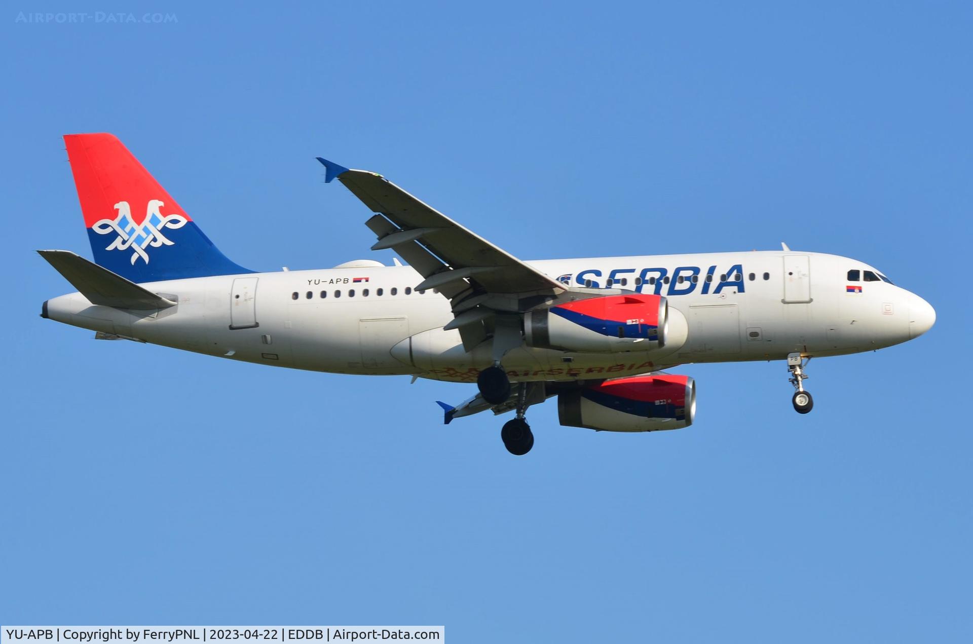 YU-APB, 2004 Airbus A319-132 C/N 2296, Arrival of Air Serbia A319