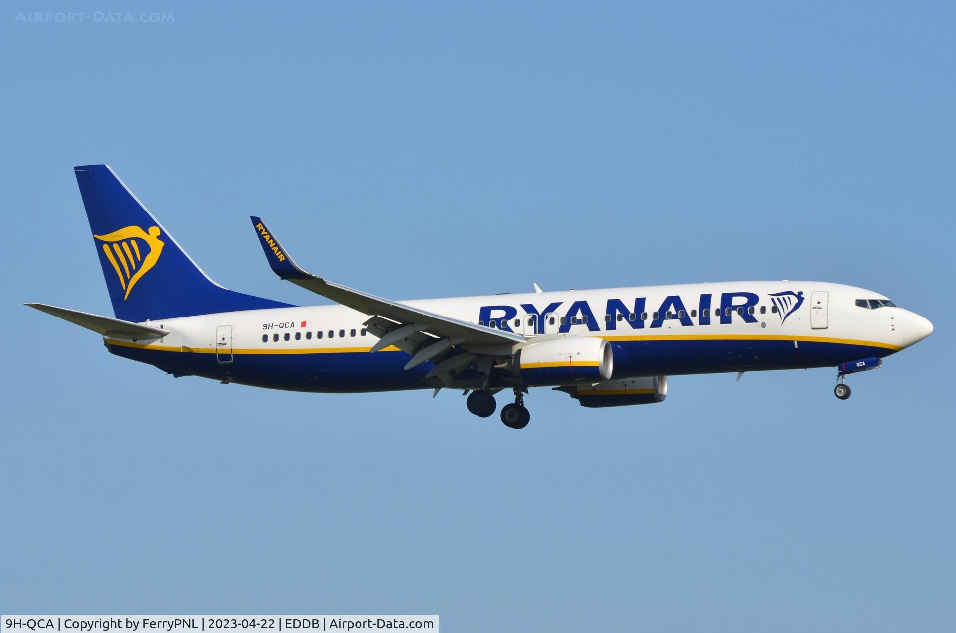 9H-QCA, 2016 Boeing 737-8AS C/N 44724, Landing of Ryanair B738