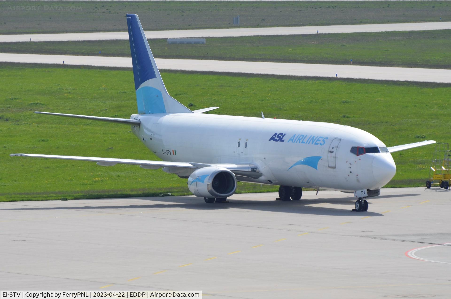 EI-STV, 1996 Boeing 737-43Q/F C/N 28494, ASL B734F parked at LEJ