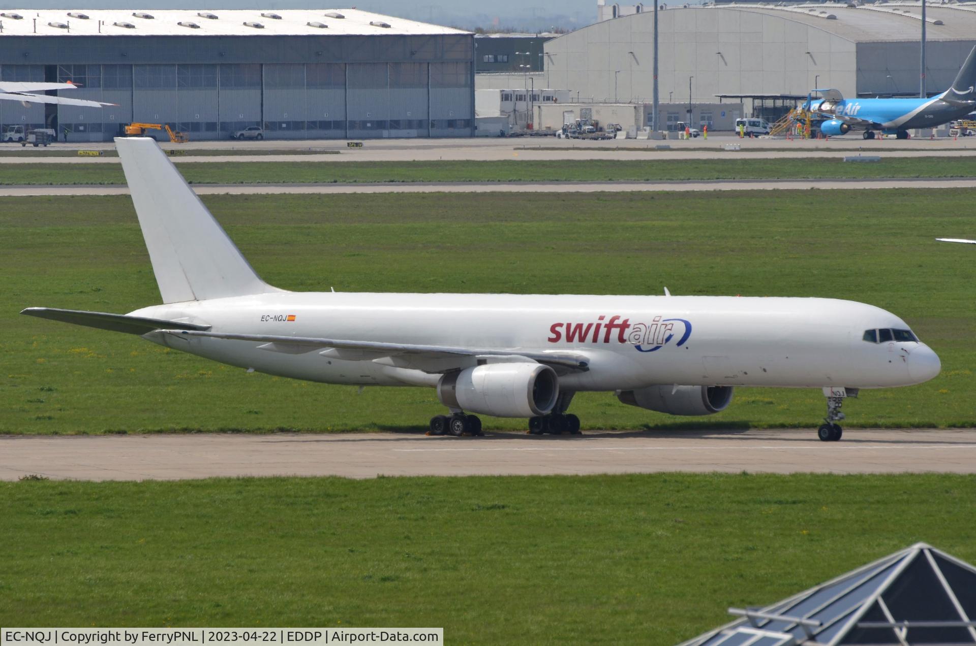 EC-NQJ, 1990 Boeing 757-23APF C/N 24868, Swift Air B752F parked