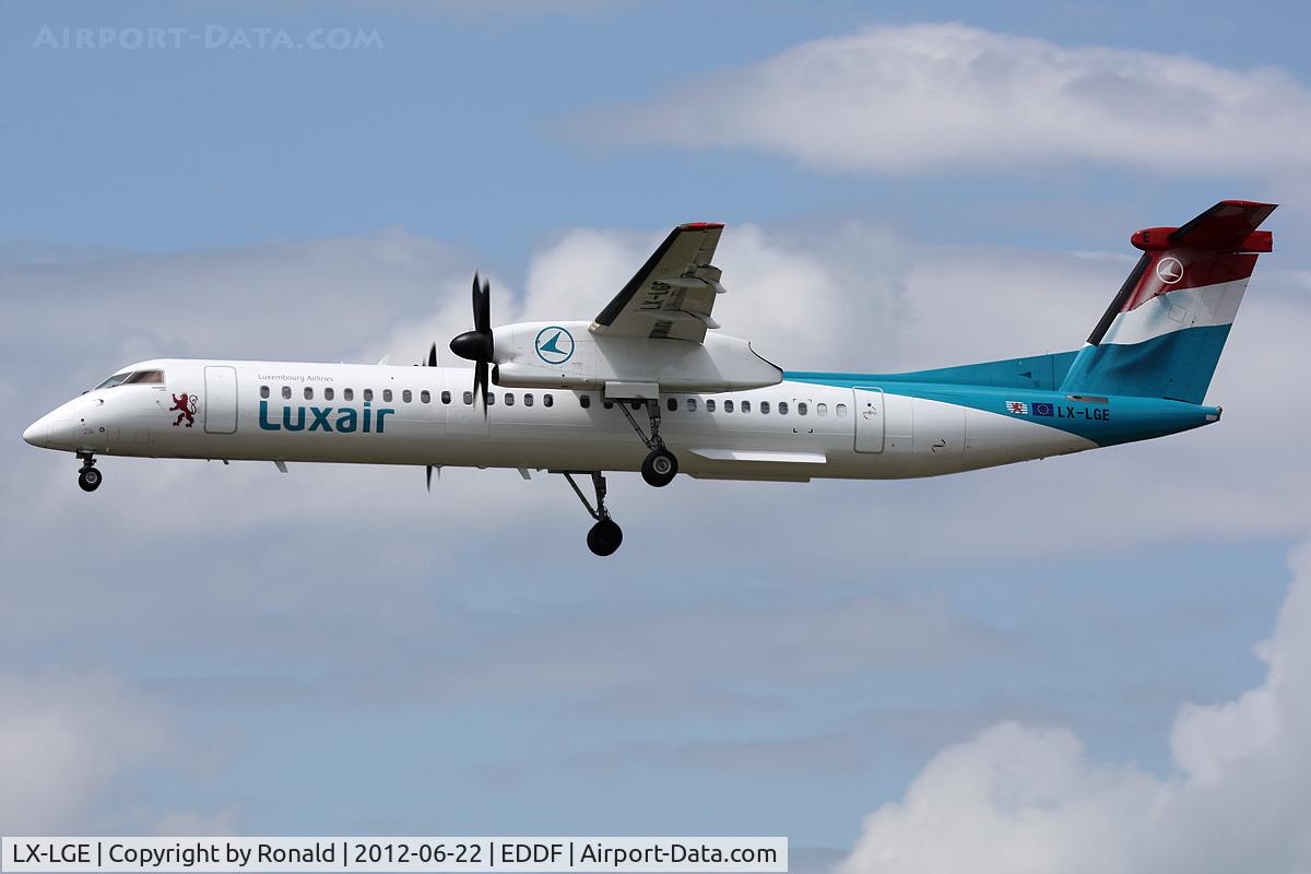 LX-LGE, 2009 De Havilland Canada DHC-8-402Q Dash 8 C/N 4284, at fra