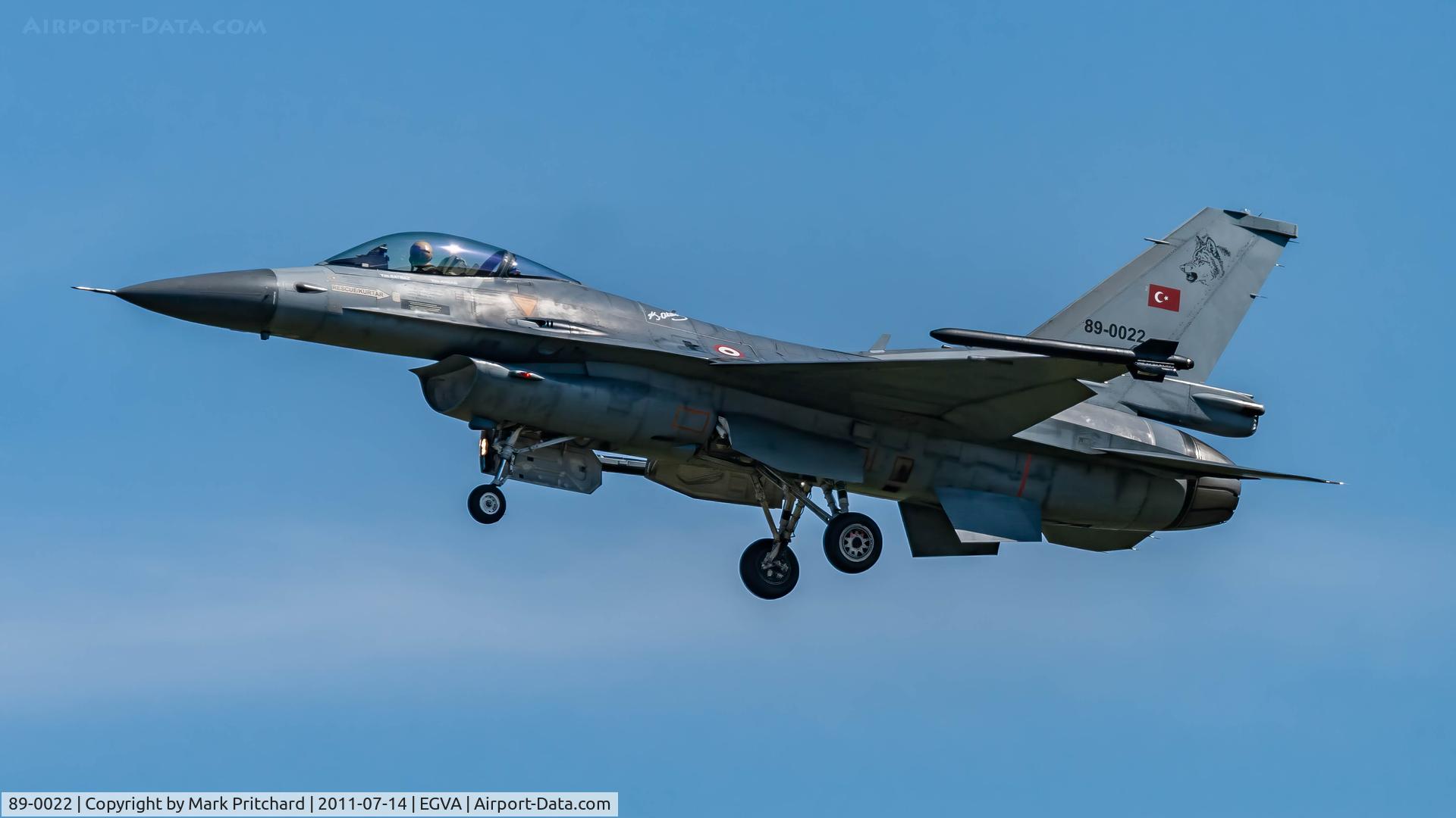 89-0022, TAI (Turkish Aerospace Industries) F-16C Fighting Falcon C/N 4R-40, Shot at RIAT 2011