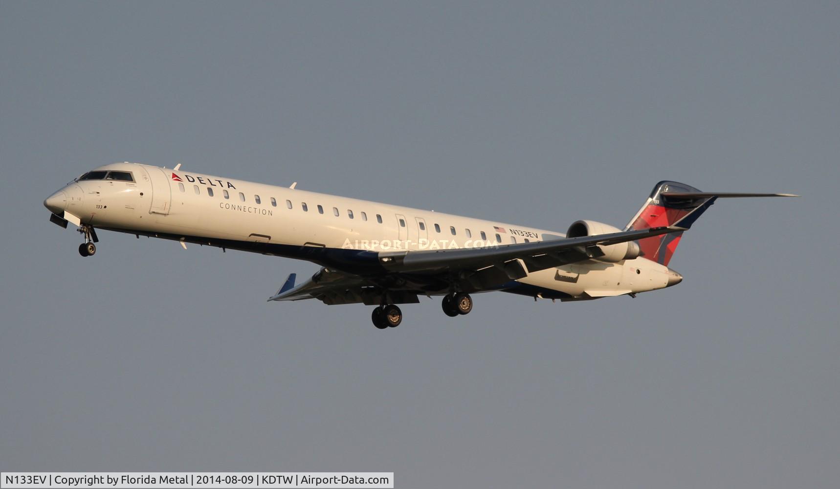 N133EV, 2009 Bombardier CRJ-900ER (CL-600-2D24) C/N 15222, EXP/DAL CRJ9 zx