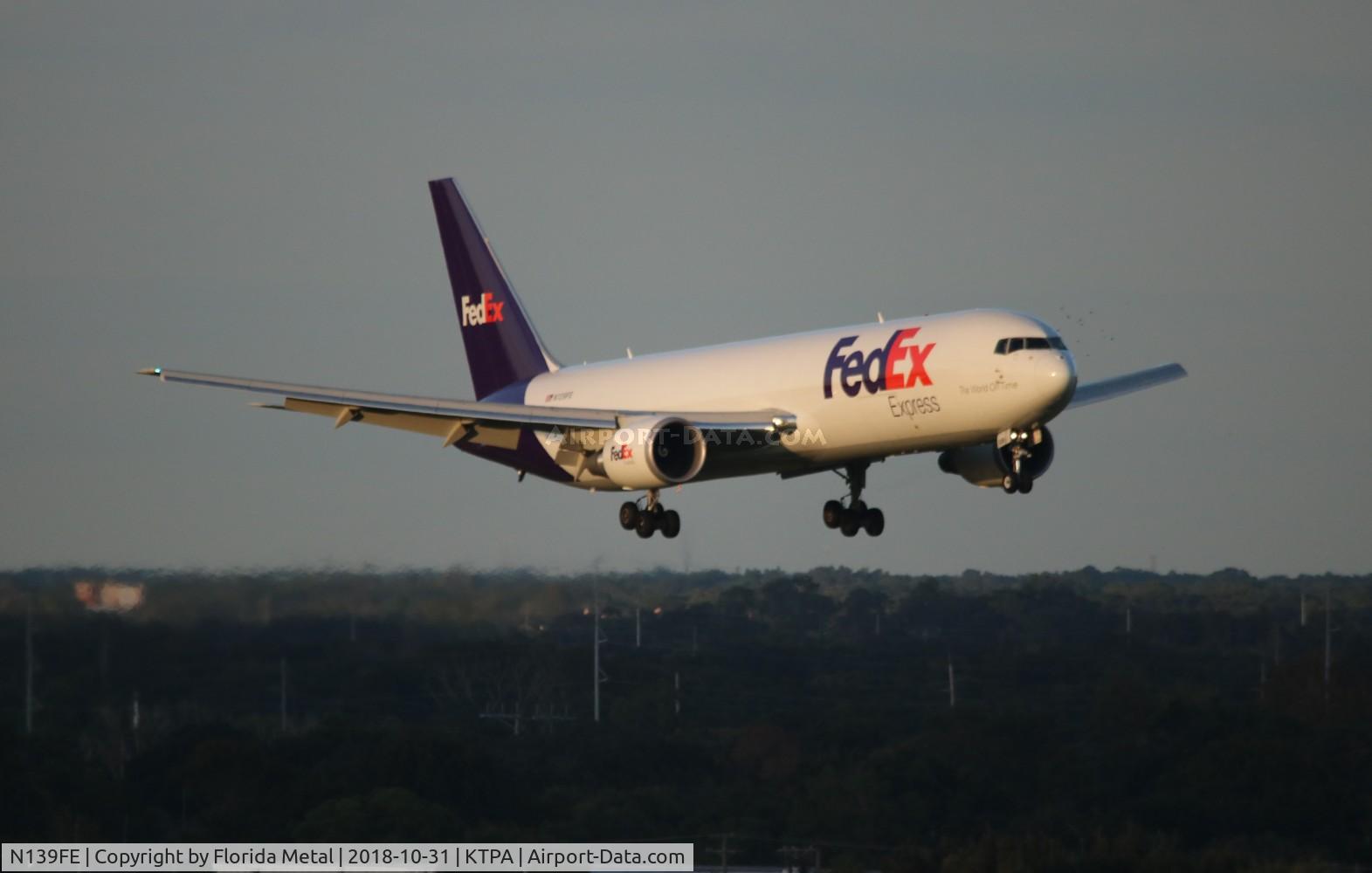 N139FE, 2016 Boeing 767-300F/ER C/N 43538, FedEx 767-300F zx
