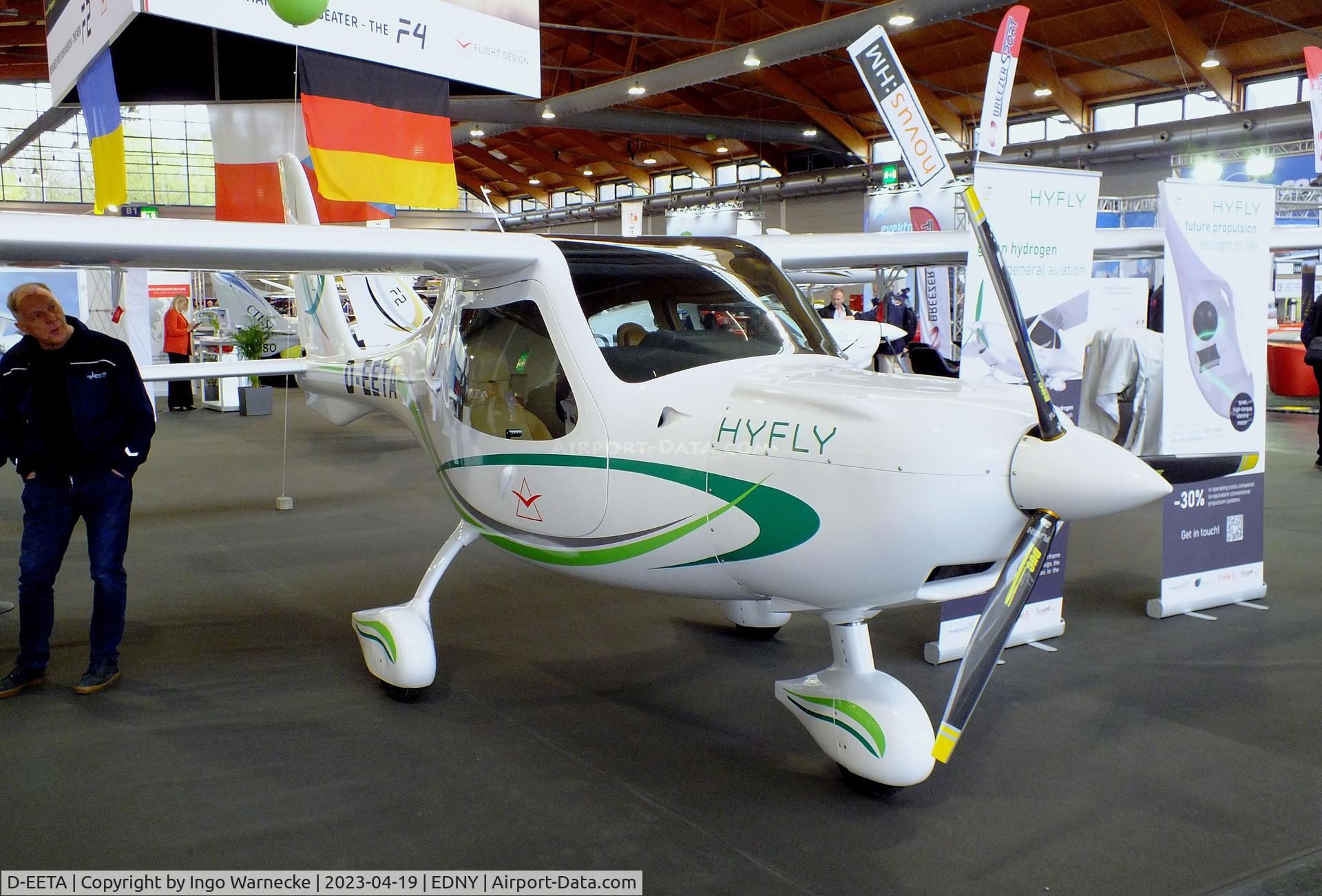 D-EETA, 2019 Flight Design F2e C/N Not found D-EETA, Flight Design F2e HY with electric motor hydrogen powered by HYFLY fuel cell at the AERO 2023, Friedrichshafen