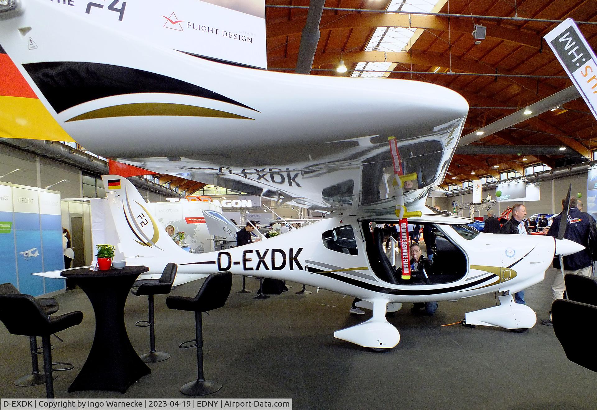 D-EXDK, 2019 Flight Design F2-ELA C/N M-19-11-01, Flight Design F2 at the AERO 2023, Friedrichshafen
