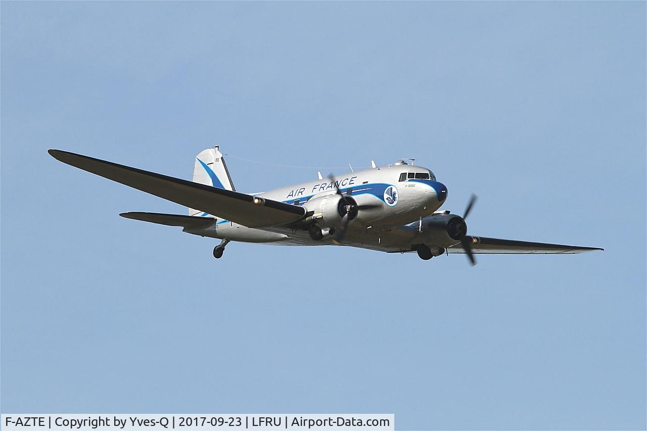 F-AZTE, 1943 Douglas C-47A-1-DL  Skytrain C/N 9172, Douglas C-47A Skytrain, On display, Morlaix-Ploujean airport (LFRU-MXN)