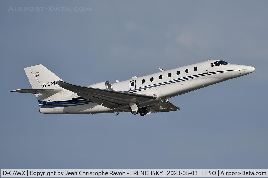 D-CAWX, 2015 Cessna 680 Citation Sovereign + C/N 680-0535, departure to Poznan POZ