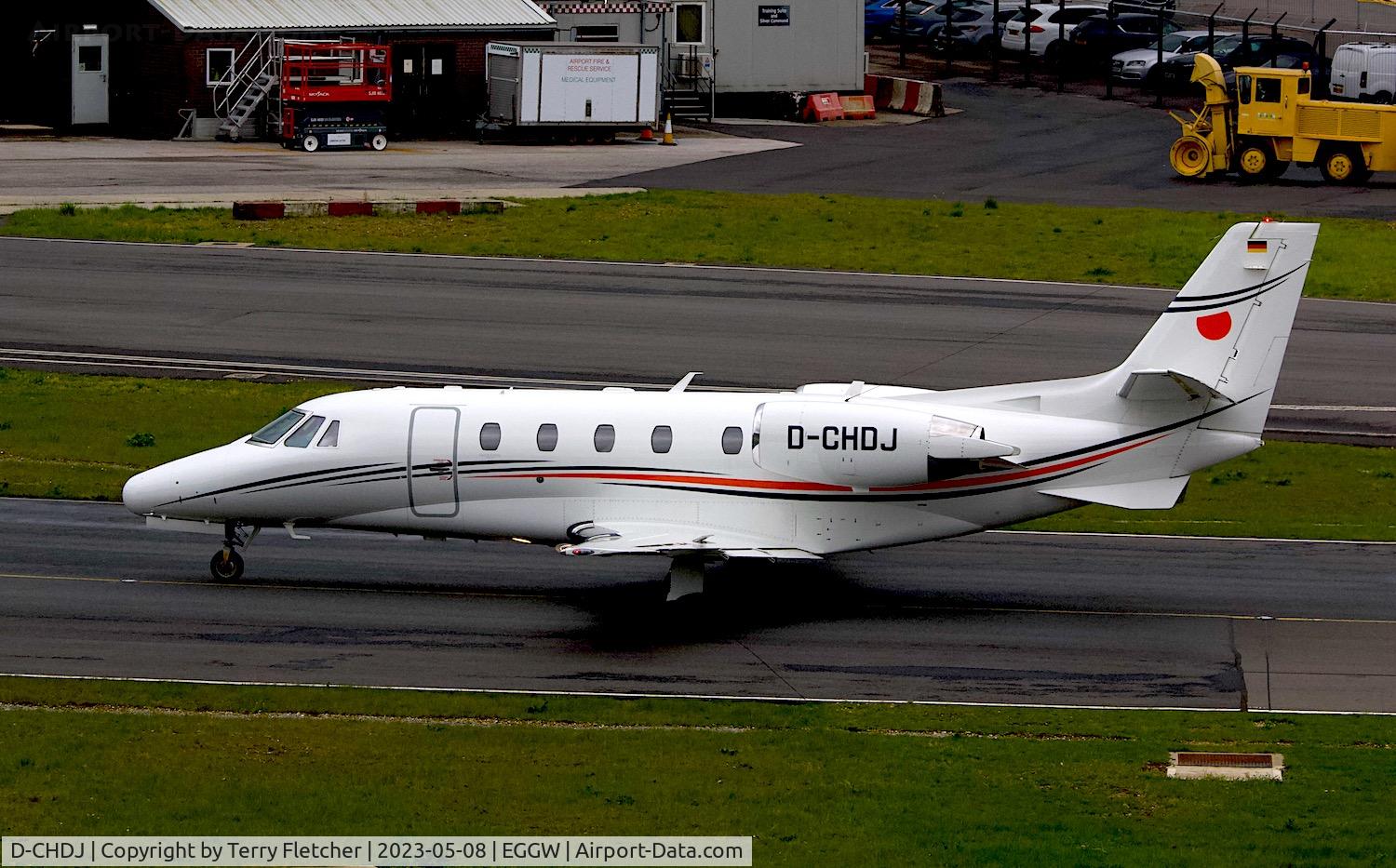 D-CHDJ, 2007 Cessna 560XL Citation XLS C/N 560-5744, At Luton