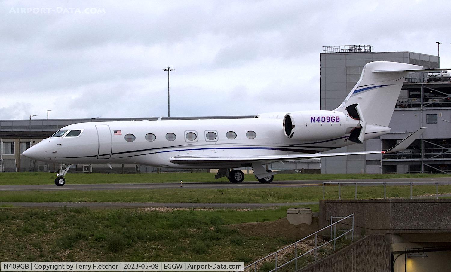 N409GB, 2020 Gulfstream GVII-G500 C/N 72055, At Luton