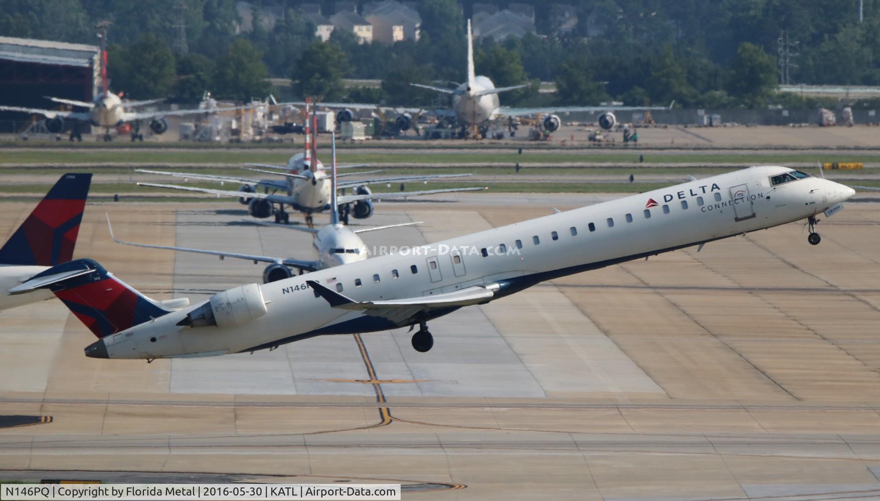 N146PQ, 2007 Bombardier CRJ-900ER (CL-600-2D24) C/N 15146, EXP/DAL CRJ9 zx