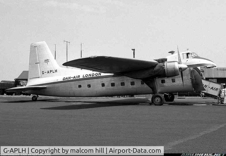 G-APLH, Bristol 170 Freighter Mk.31M C/N 13250, posted on dan air page