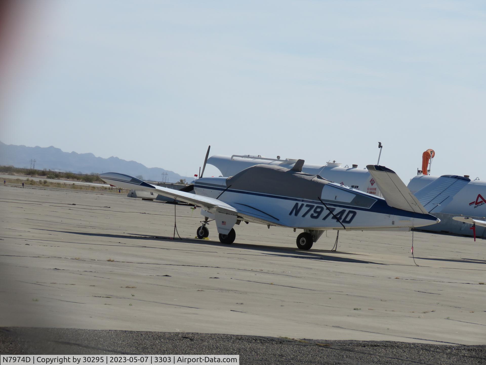 N7974D, 1957 Beech H35 Bonanza C/N D-5226, Parked