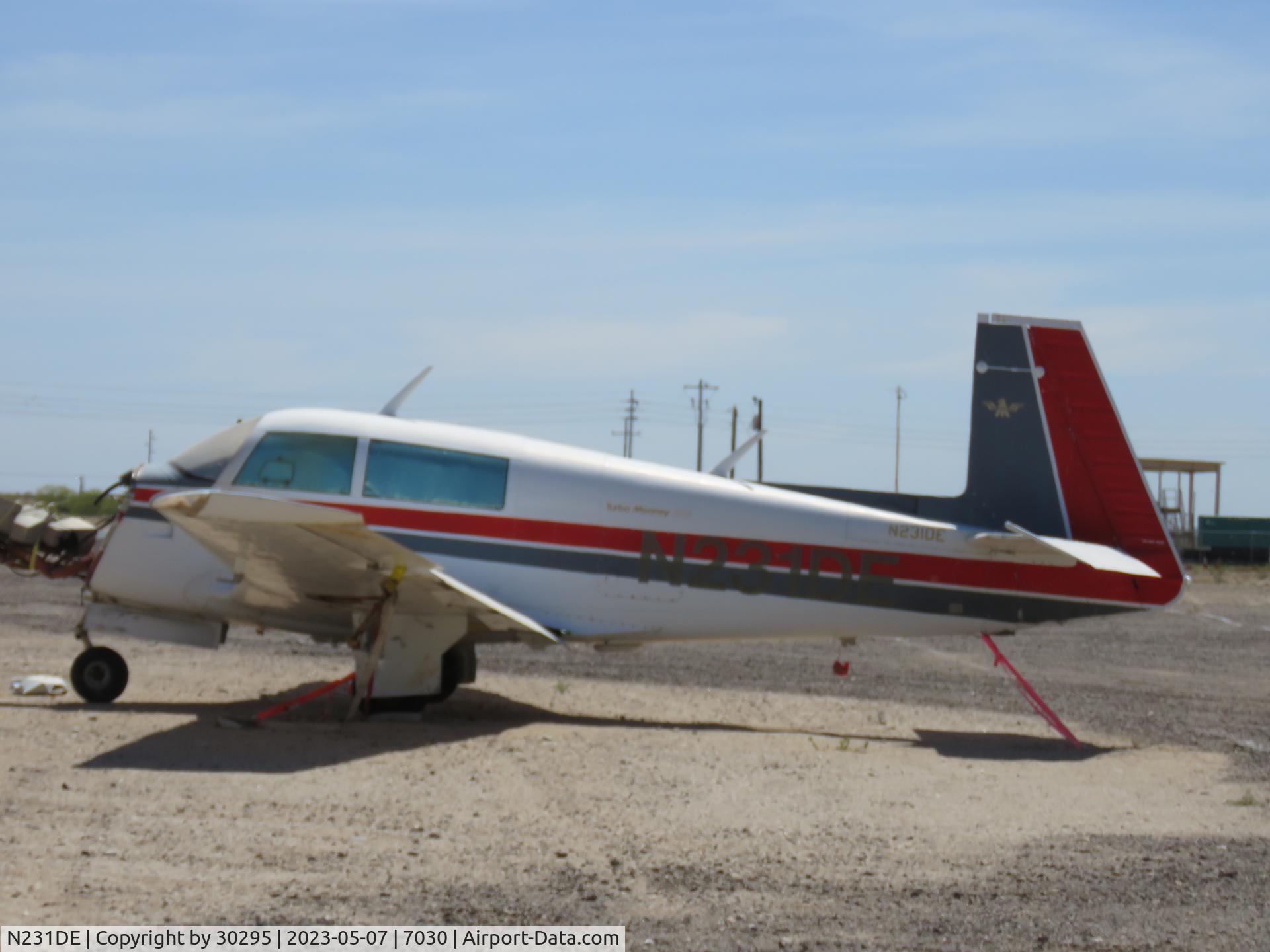 N231DE, 1979 Mooney M20K C/N 25-0138, Being worked on