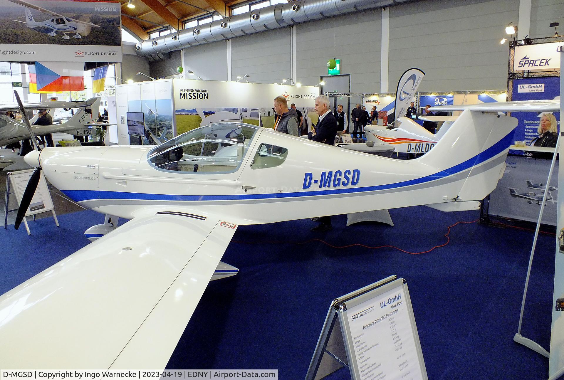 D-MGSD, 2018 Spacek SD-2 SportMaster C/N 002, SD-Aircraft Spacek SD-2 SportMaster at the AERO 2023, Friedrichshafen