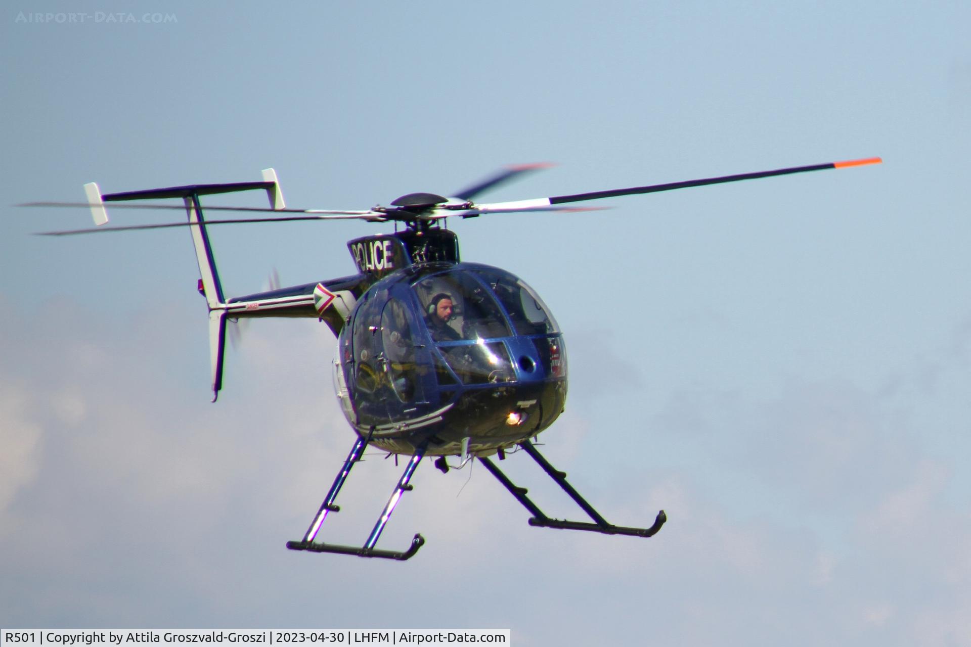 R501, 1989 McDonnell Douglas MD-500E (369E) C/N 0367E, LHFM - Fertöszentmiklós Meidl-Airport, Hungary - Skyview Airshow 2023