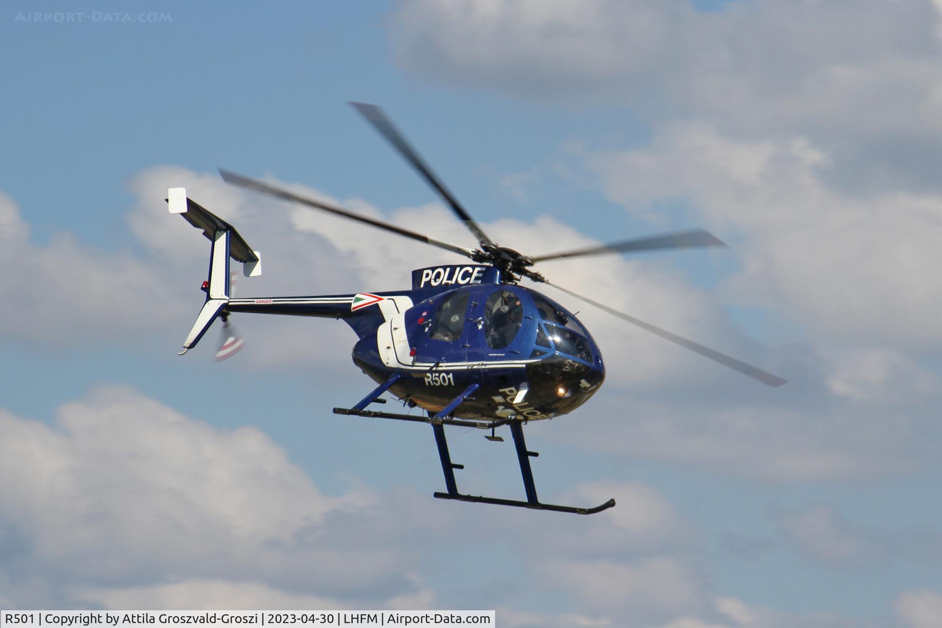 R501, 1989 McDonnell Douglas MD-500E (369E) C/N 0367E, LHFM - Fertöszentmiklós Meidl-Airport, Hungary - Skyview Airshow 2023