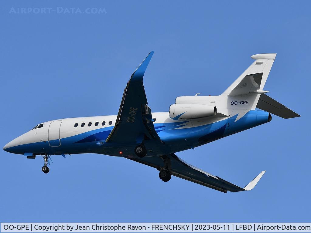 OO-GPE, 2012 Dassault Falcon 900LX C/N 252, Brussels (BRU)	Bordeaux (BOD)	(AAB36G)