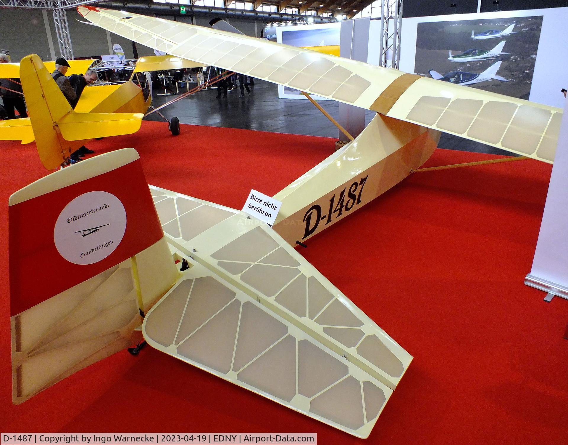 D-1487, Schneider DFS 108-49 Grunau Baby IIb C/N not found_D-1487, Schneider DFS 108-49 Grunau Baby IIb at the AERO 2023, Friedrichshafen