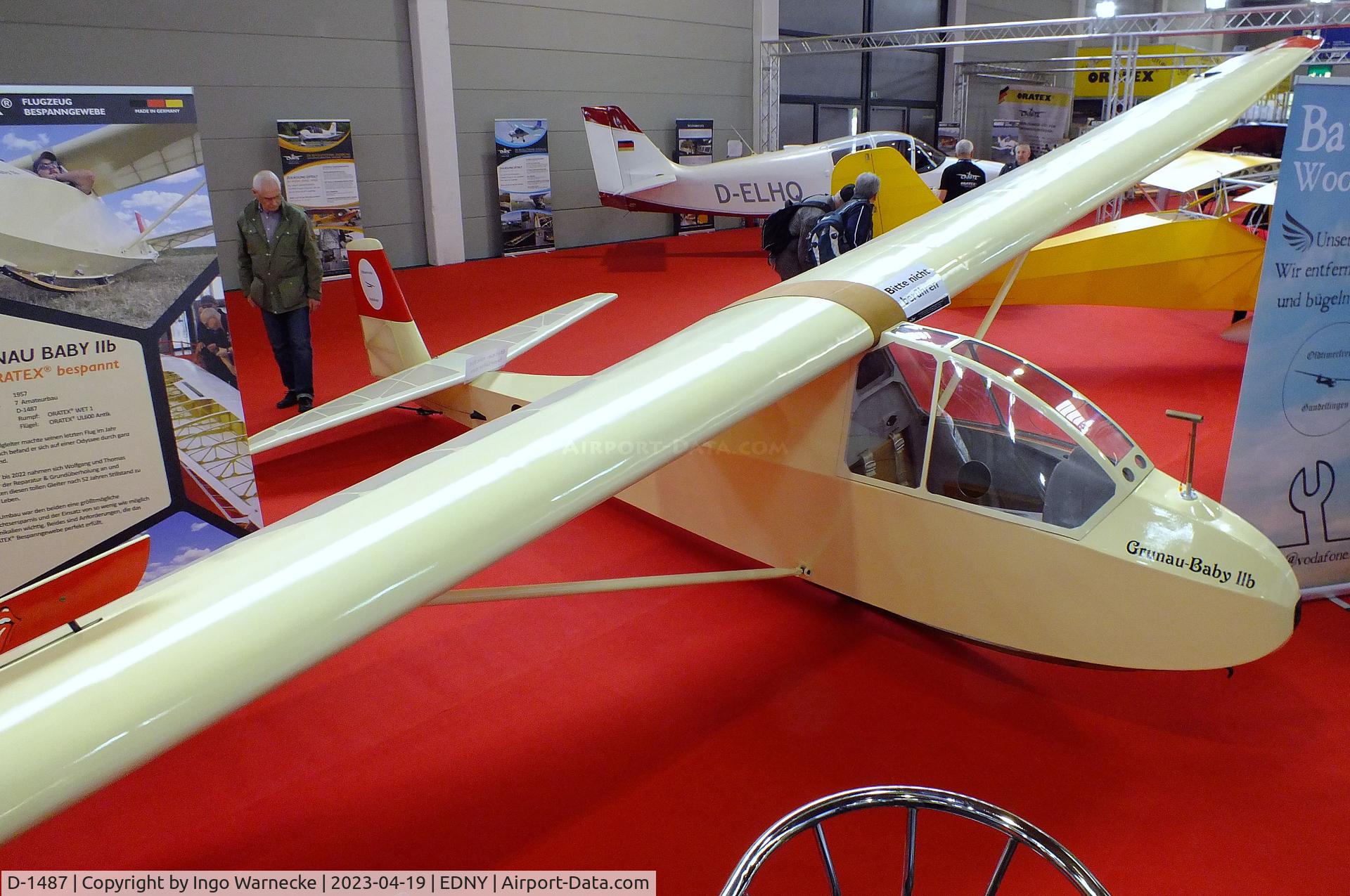 D-1487, Schneider DFS 108-49 Grunau Baby IIb C/N not found_D-1487, Schneider DFS 108-49 Grunau Baby IIb at the AERO 2023, Friedrichshafen