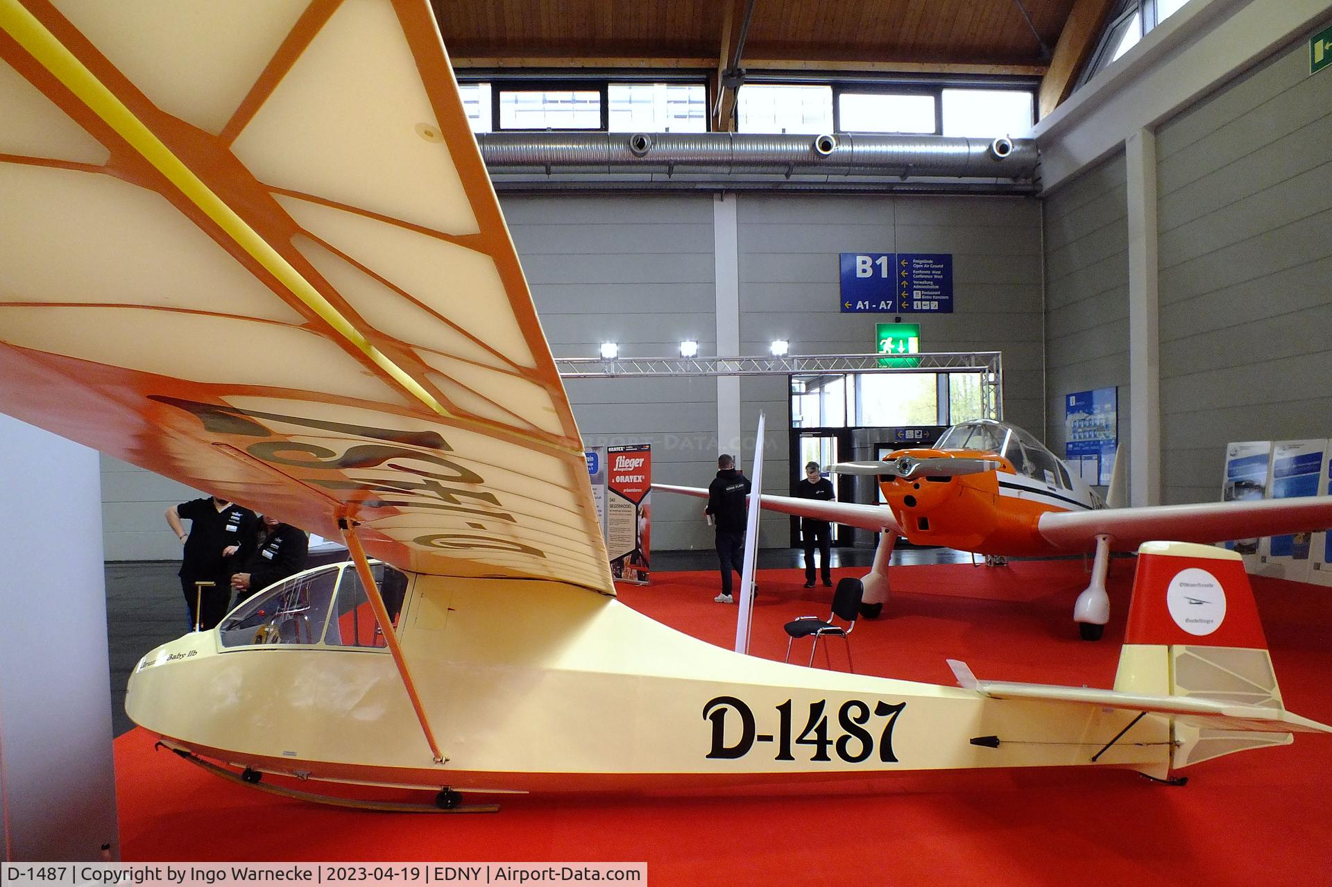 D-1487, Schneider DFS 108-49 Grunau Baby IIb C/N not found_D-1487, Schneider DFS 108-49 Grunau Baby IIb at the AERO 2023, Friedrichshafen