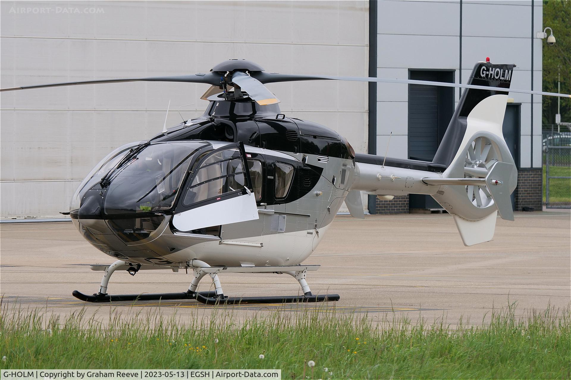 G-HOLM, 2007 Eurocopter EC-135T-2+ C/N 0574, Parked at Norwich.