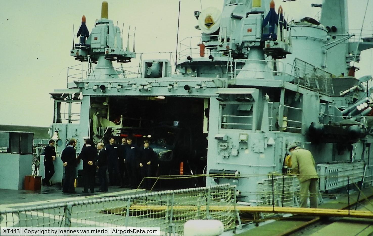 XT443, 1966 Westland Wasp HAS.1 C/N F9613, Port of Ghent, belgium Slide scan '80s